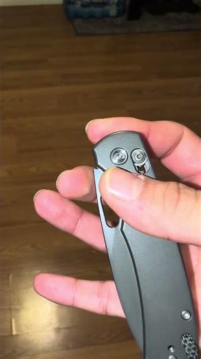 Titanium Damascus bead from Oknife and the crispy sound of titanium scales 🔥 #oknife #titanium #edc