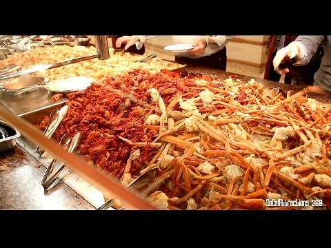 [HD] Tour of Paradise Garden Buffet at Flamingo Hotel and Casino - Las Vegas