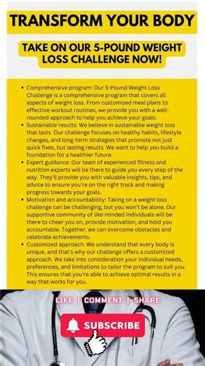 Transform Your Body: 5-Pound Weight Loss Challenge