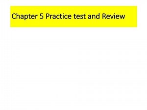 Algebra-1 Chapter 5 Review and Practice Test