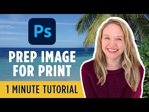 How To Get An Image Print-ready in Photoshop in 1 Minute - Convert Photo CMYK, 300dpi - Tutorial