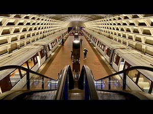 Riding Washington DC Metro from DuPont Circle to Metro Center ⁴ᴷ⁶⁰