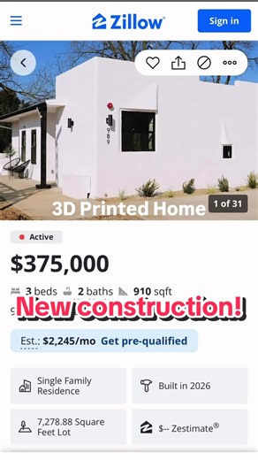3D printed homes are officially here in California 989 Kaizen Way Olivehurst CA Concrete 3D printed construction Modern finishes Low maintenance durability Gated community with no HOA Let me know if this is something you would live in? Listed by Kinetic Real Estate SHown by: Desiree Taylor REALTOR Navigate Realty 808.723.5047 CA DRE 01975814 desiree@teamnavigate.com #homeforsale #sacramento #RealEstateTips #NorCalHomes #HomeBuyers