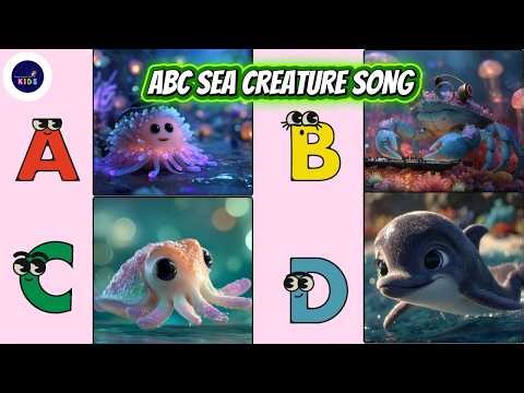 ABC SEA CREATURE SONG 22TH225 | Learn Ocean Animals A to Z | Nursery Rhyme |#abcdsong
