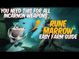 Quick Tip for Easy Rune Marrow Farm | Needed for all Incarnon Weapons