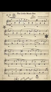 “The little music box” sheet music 🎼 #piano #sheetmusic #instrumentalmusic #pianolessons #MusicAndDance | The Keyz