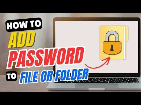 How to Add Password on File or Folder