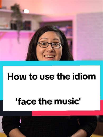 Today's idiom is 'face the music' and it's about accepting the consequences of your actions, even if it's difficult or uncomfortable. Don't forget to like this video and follow me for more British English pronunciation, natural English, idioms, grammar, phrasal verbs, tips and more! #studyenglish #englishteacher #britishenglish #learnenglish #englishtips