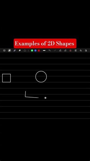 Examples of 2D Shapes #square #circle #geometry #rectangle #2D