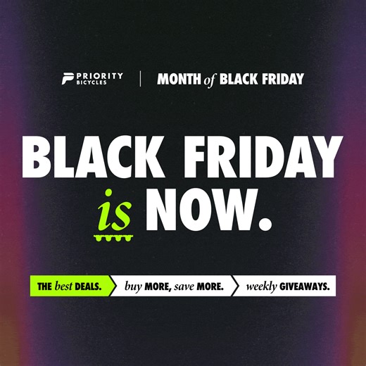 𝗕𝗹𝗮𝗰𝗸 𝗙𝗿𝗶𝗱𝗮𝘆 𝗶𝘀 𝗡𝗢𝗪: grab the low-maintenance bike you’ve wanted before these once-a-year deals disappear! 🚨 Sale ends tonight! | Priority Bicycles