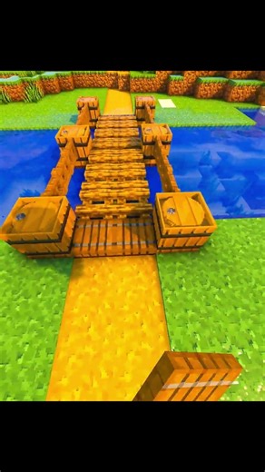 Minecraft Rope Bridge 💀(Matadora) #minecraft #shorts
