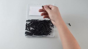 #4 x 1/2" Pan Head Wood Screws, 400PCS Pan Head Self Tapping Sheet Metal Screws, Black Oxide Stainless Steel 304 (18-8), Phillips Drive