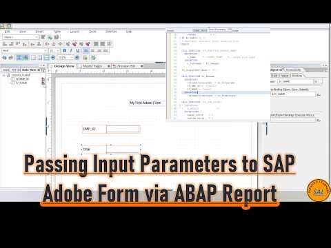 3.Passing Input Parameters to SAP Adobe Form via ABAP Report | Step-by-Step Demo #abap #sap #adobe
