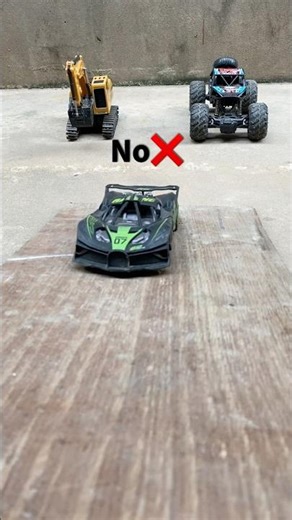 RC excavator and RC car testing power #excavator #rccar #testing