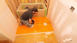 1.6K views · 25 reactions | Schluter DITRS installation tips...priming suspect subfloors is critical for a successful tile floor | Home Repair Tutor | Facebook