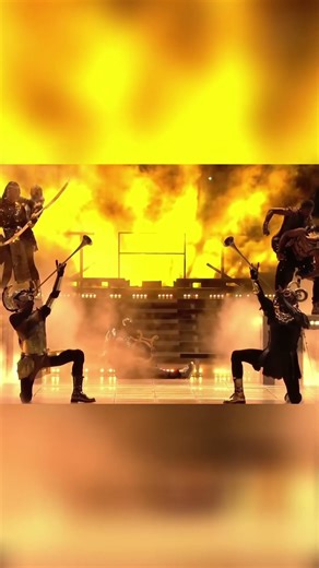 Roman Soldiers, Fire, and Music: Epic Halftime Show! #shorts