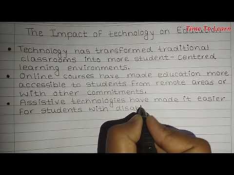 Essay on the impact of technology on education || Essay on the impact of technology