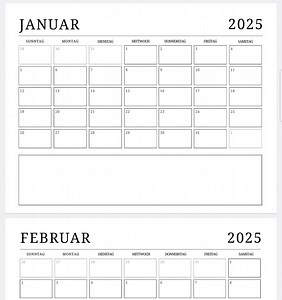 Buy 2025 8.5" X 11" Digital German Calendar, Print at Home PDF Monthly Calendar Auf Deutsch, Ausdruckbaren Kalender, Home Office, Classroom Online in India - Etsy