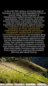 Inca ingenuity created farms that doubled as fortresses, but what other functions do their structures serve? #ancienthistory #archaeology #history | Ancient Blog