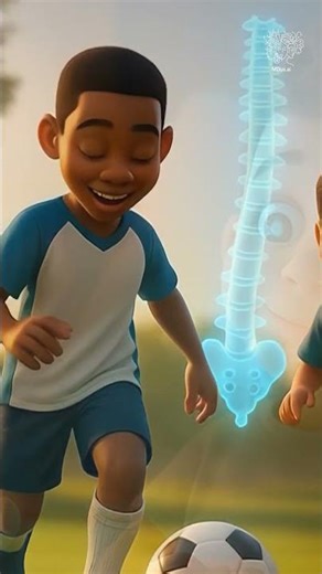 How do doctors use a "growth-powered" tether to straighten the spine?