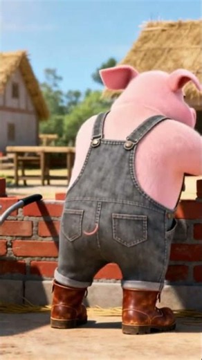 The Three Little Pigs | Classic Bedtime Story for Kids 🐷 Little Pigs vs Big Bad Wolf #Shorts