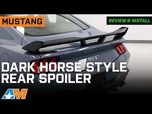 2024-2026 Mustang Dark Horse Style Rear Spoiler Review & Install