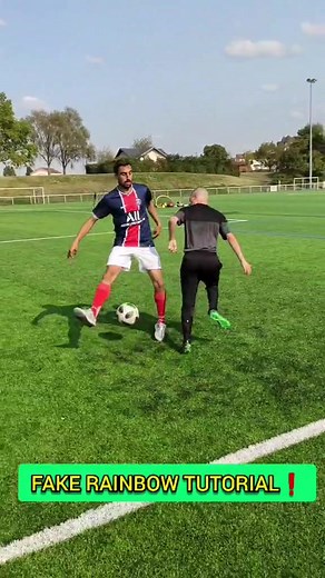 tutoriel fake rainbow flick ! #football #skills