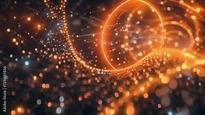 A simulation of a quantum teleportation scenario where the exact state of a particle is transmitted to a distant location instantly.