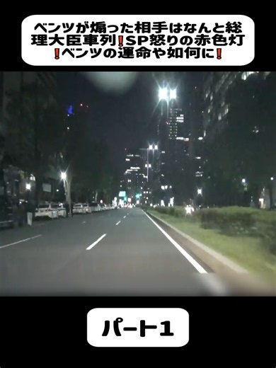 ベンツが煽った相手はなんと総理大臣車列❗️SP怒りの赤色灯❗️ベンツの運命や如何に❗️ 1#cameraman #driverslicense #drivethru #security #japan #police
