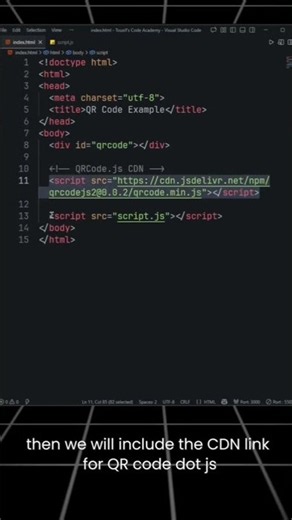 Create QR Code Using HTML & JavaScript