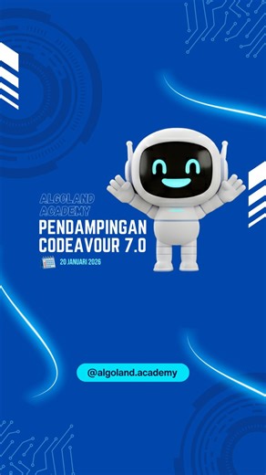 Algoland Academy | Coding & Robotic Class on Instagram: "🏆💻 Pendampingan Lomba Codeavour 7.0 – Track 2 Proses belajar yang penuh tantangan, diskusi, dan semangat 💪 Di sini anak-anak tidak hanya belajar coding, tapi juga belajar berpikir, bekerja sama, dan percaya diri 🤖✨ Algoland Academy bangga bisa mendampingi dan mendukung setiap langkah mereka dalam ajang Codeavour 7.0 Track 2 🚀 Apa pun hasilnya, pengalaman ini adalah kemenangan besar untuk masa depan mereka 🌟 #codingkids #algolandacade