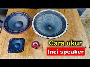 How to measure the in on a speaker, many beginners are confused