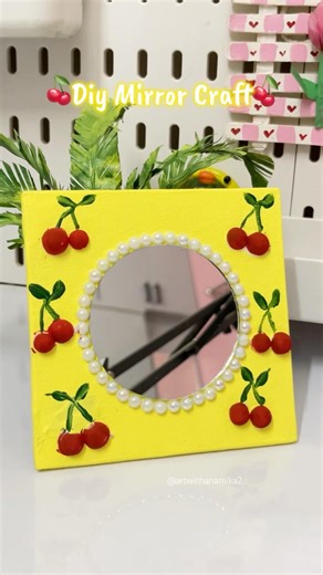 Diy Mirror Craft| Mirror Glow-Up 😍 #Shorts diy #aestheticdiy #aestheticroomdecor #shortsviral