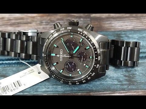 Seiko Prospex SSC917 Night Vision Speed Timer Solar Chronograph Black