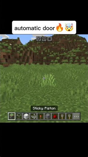 minecraft automatic door🔥🤯 #viral #minecraft #gaming #minecraftshorts