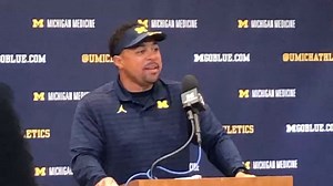 Michigan running backs coach Mike Hart discusses mixing the pass and the run game