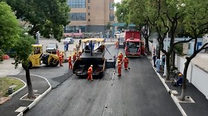 3.7K views · 240 reactions | Environmentally friendly asphalt technology developed by China Petroleum and Chemical Corporation (Sinopec) was used for the first time in Shanghai on Sunday. | CGTN | Facebook