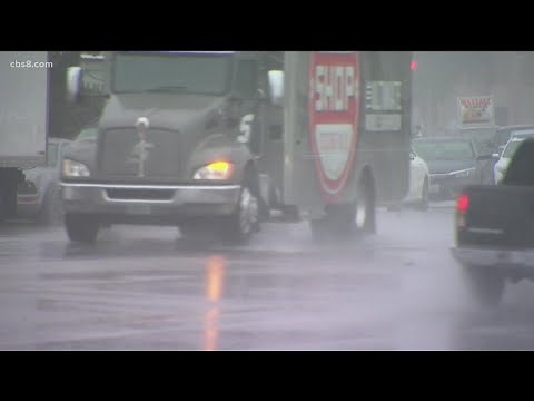 Storm moves down California coast bringing rain to San Diego