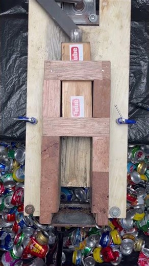 Mind-Blowing DIY Aluminum Can Squeezing Machines: Build & Relax!#Cans#Mr Cans#Diy#ASMR