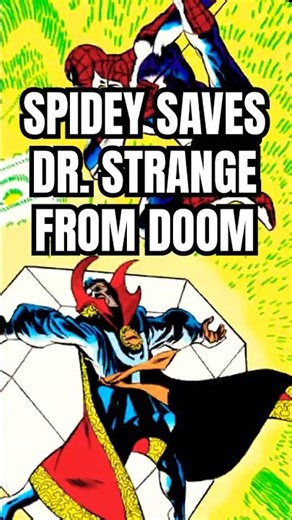 Spider-Man Saves Doctor Strange #spiderman #comicbookhistory #marvel #comics #marvelcomics #mcu