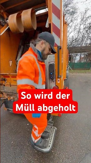 There are different types of garbage trucks – the one shown here works for both small and large b...