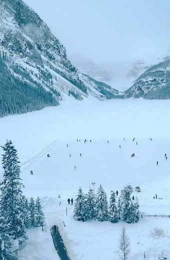 9.1K views · 793 reactions | Our icy stage awaits ❄️ ⛸ The #LakeLouise ice rink is officially open for the season - check out our blog to see ‘Why Ice Skating is at its best in Lake Louise’  https://bit.ly/30U3AW0 #WeLoveWinter #AdventureHere | Fairmont Chateau Lake Louise | Facebook