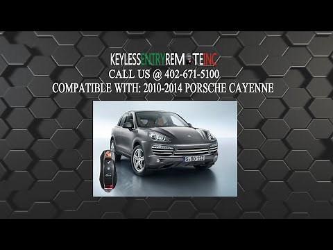How To Replace Porsche Cayenne Key Fob Battery 2010 2011 2012 2013 2014