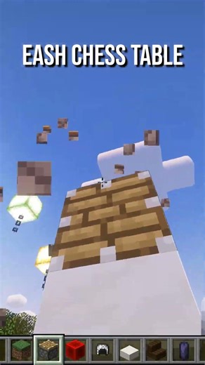 Easy Chess Table Build in Minecraft ♟️ #shorts