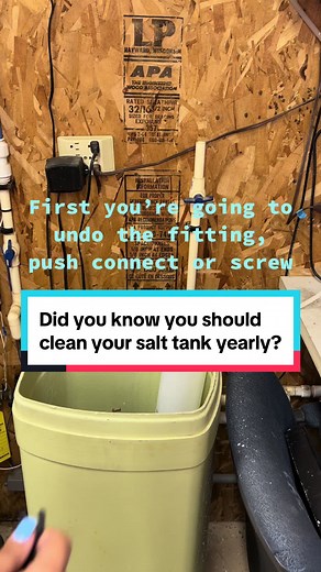 Keeping your water softener in check with regular salt maintenance! 🔧💧 #WaterSoftenerCare #HomeMaintenance #newelementswater #hardwaterstains