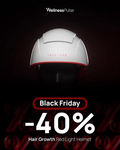 Boost hair growth using powerful red-light LEDs — BF deal: 40% OFF. | Wellness Pulse