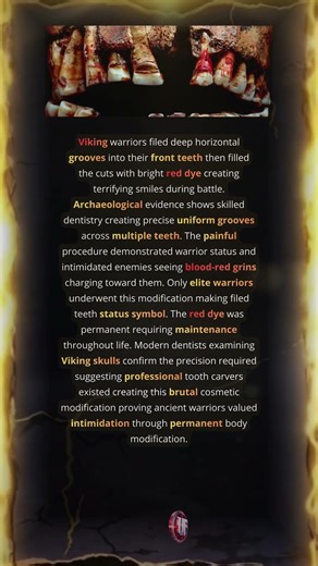 Why Viking Warriors Teeth Had Blood Red Grins