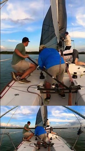 J24 how to shoot the windward mark in light air. #sailing #boat #sailing #j24 #regatta