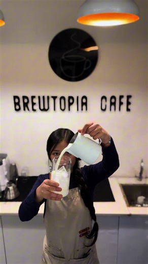 Comment your favorite coffee. Ice latte #brewtopiacafe #cafe #kerkhabazar #jhapa #coffee