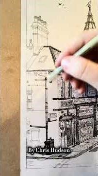 Drawing The Old Co-op Building In East End Park, Leeds’s. #art #drawing #leeds #cat